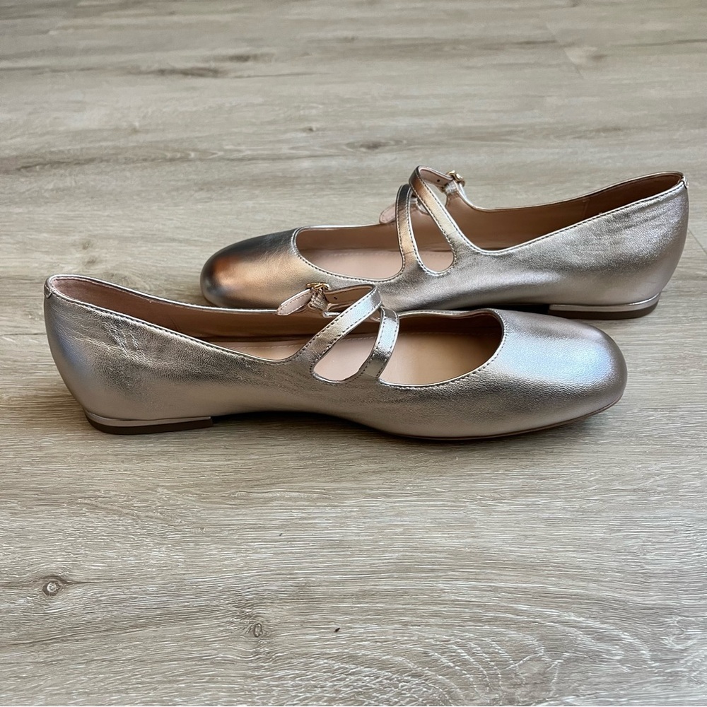 Coach Whitley Mary Jane Ballet Flats Rose Gold SZ 9.5 NWOT - Picture 6 of 8